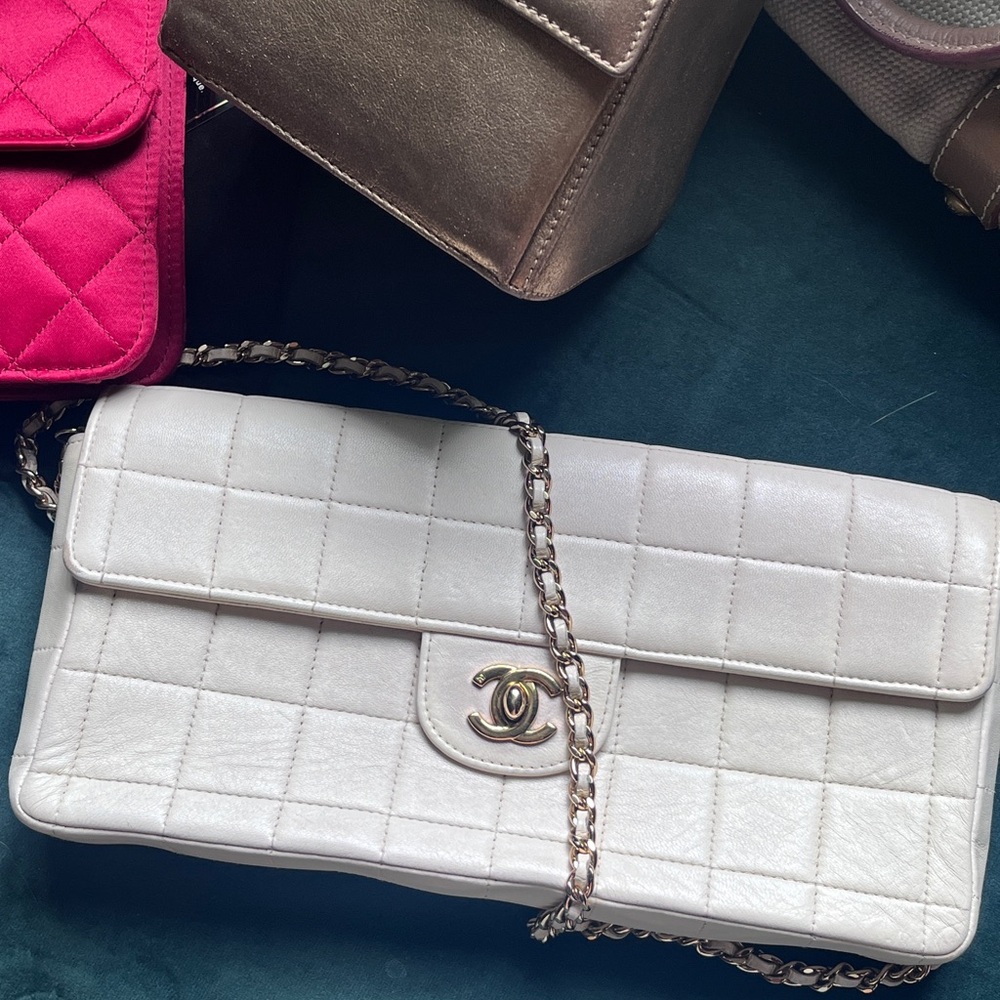 Vintage Chanel chocolate bar white